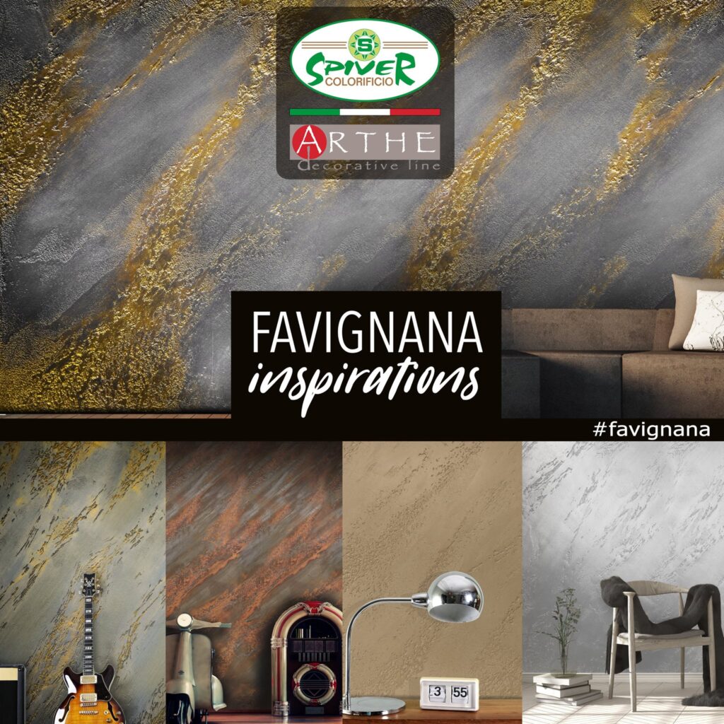 Encausto Fiorentino Favignana en ArtheMetal decoratief effect Spiver.